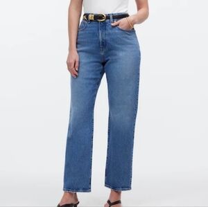 Madewell The Curvy '90s Straight Crop Jean in Hazeldell Wash
